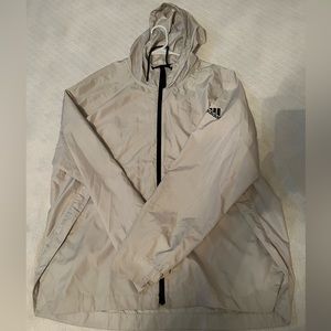 Adidas cream color windbreaker. Size: XL